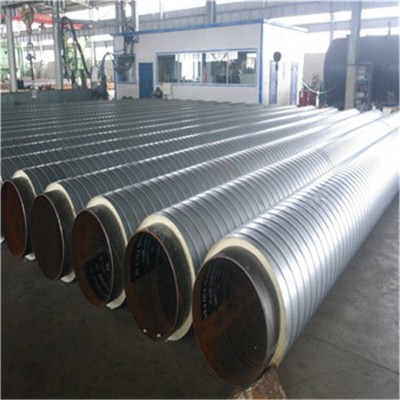 aboveground pre insulated polyurethane insulated duct galvanized iron jacket pipe for chilled water